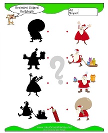 Gölgesi İle Eşleştir Çalışma Sayfaları
